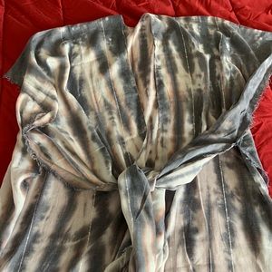 Three Bird Nest tie dye kimono one size